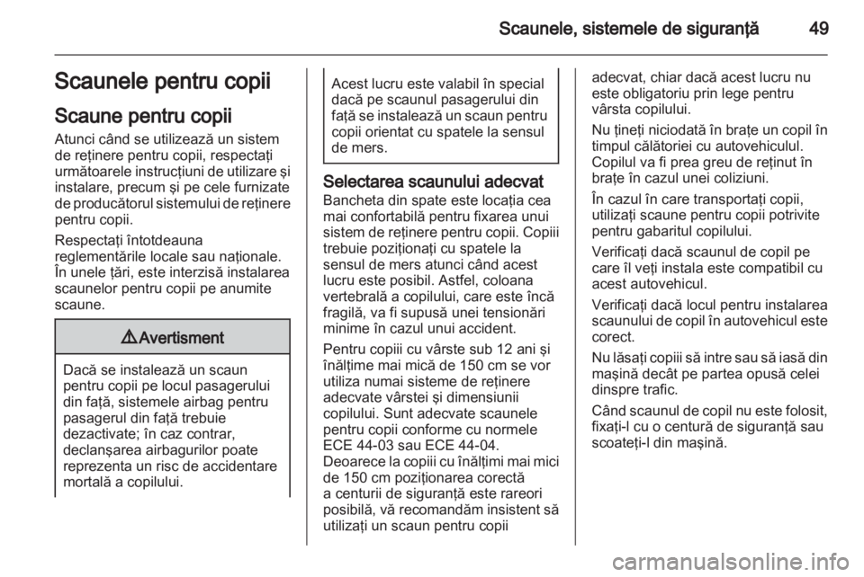 OPEL CORSA 2012  Manual de utilizare (in Romanian) 