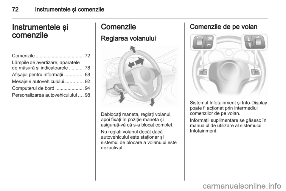 OPEL CORSA 2012  Manual de utilizare (in Romanian) 