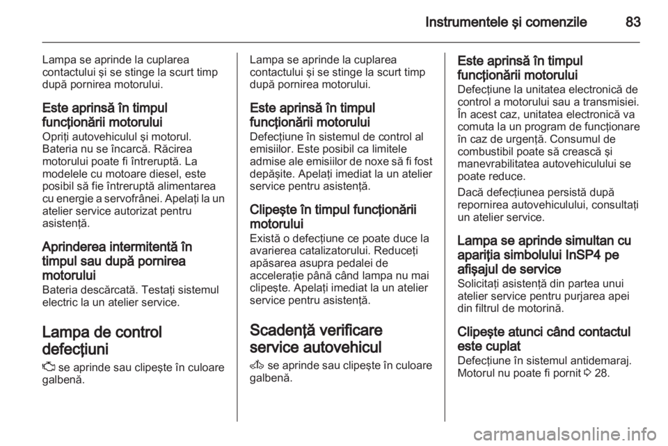 OPEL CORSA 2012  Manual de utilizare (in Romanian) 
