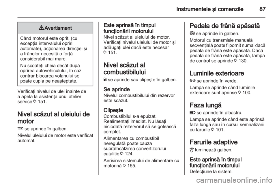 OPEL CORSA 2012  Manual de utilizare (in Romanian) 