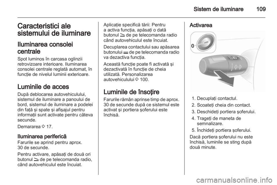 OPEL CORSA 2012.5  Manual de utilizare (in Romanian) 