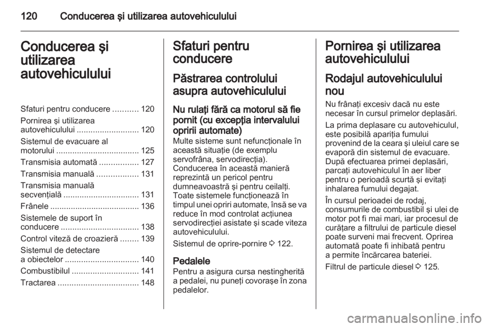 OPEL CORSA 2012.5  Manual de utilizare (in Romanian) 