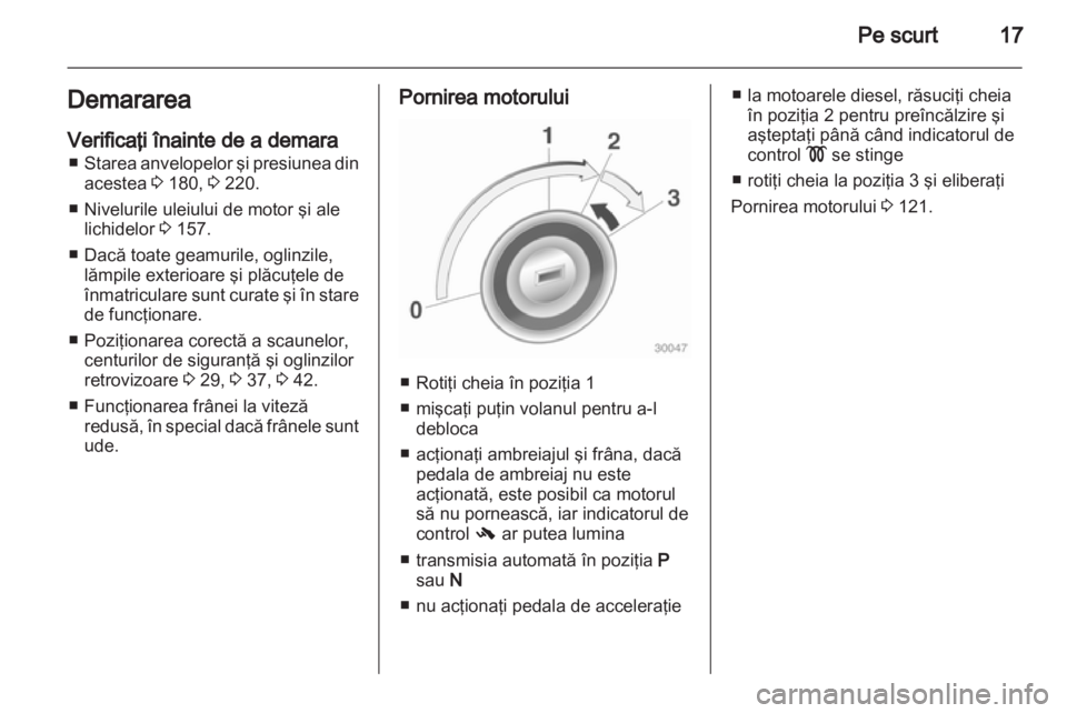 OPEL CORSA 2012.5  Manual de utilizare (in Romanian) 