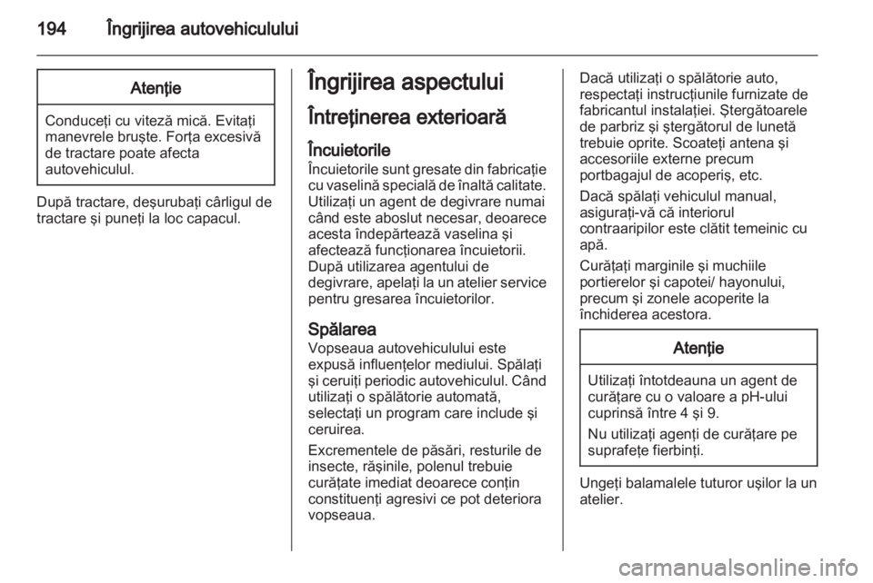 OPEL CORSA 2012.5  Manual de utilizare (in Romanian) 