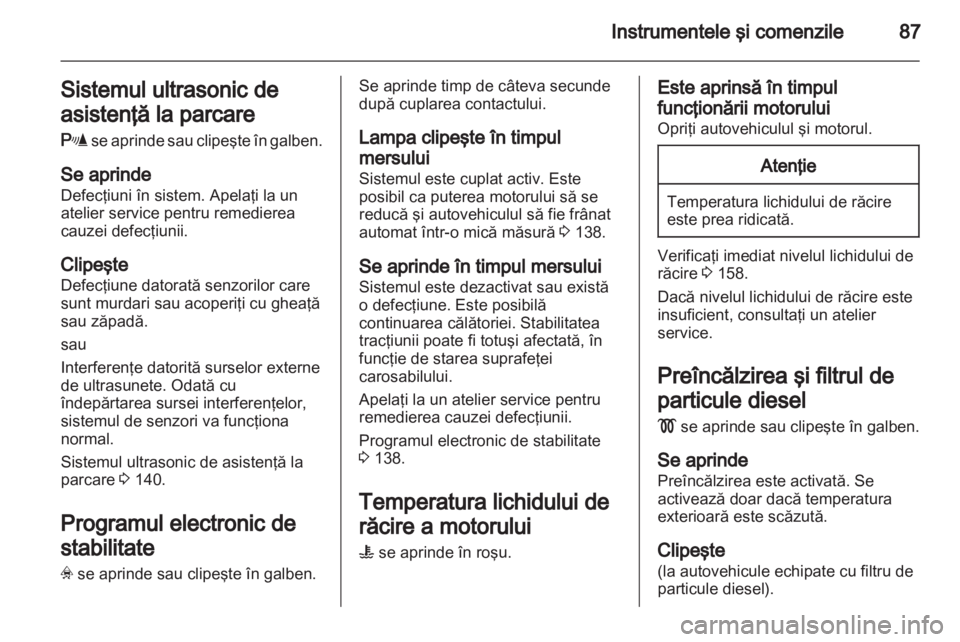 OPEL CORSA 2012.5  Manual de utilizare (in Romanian) 