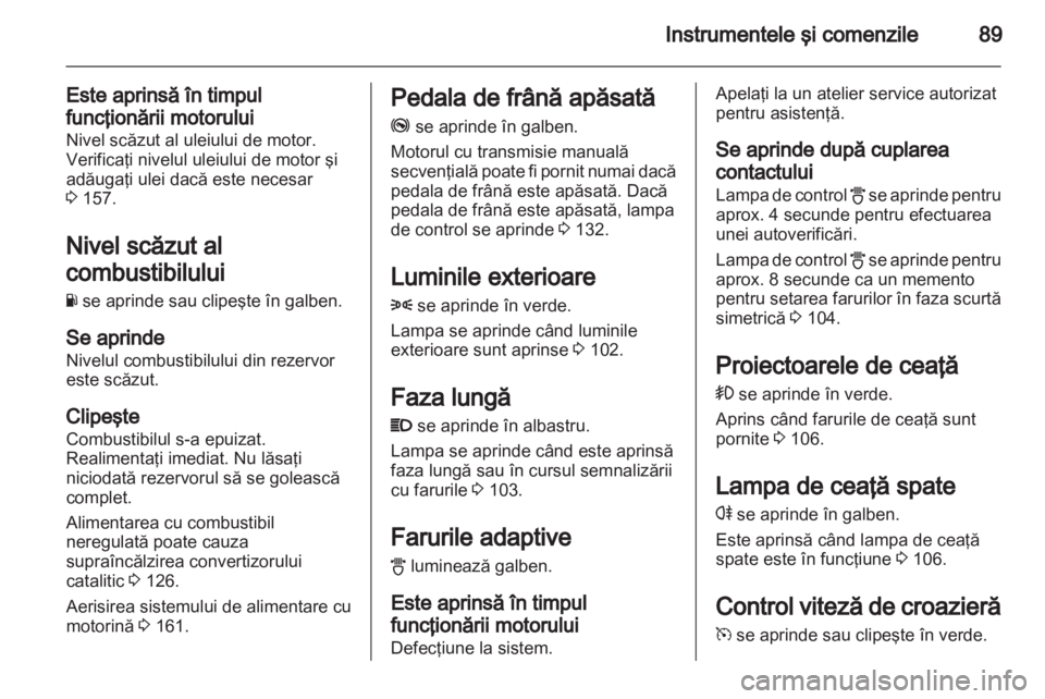OPEL CORSA 2012.5  Manual de utilizare (in Romanian) 