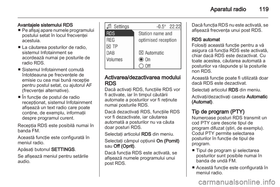 OPEL CORSA 2013  Manual pentru sistemul Infotainment (in Romanian) 
