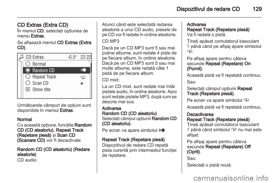 OPEL CORSA 2013  Manual pentru sistemul Infotainment (in Romanian) 