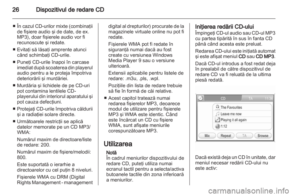 OPEL CORSA 2013  Manual pentru sistemul Infotainment (in Romanian) 