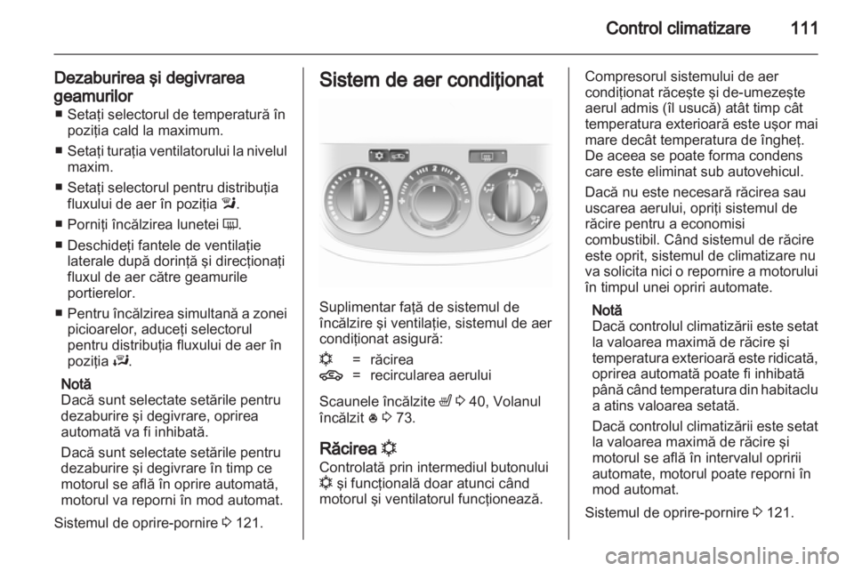 OPEL CORSA 2013  Manual de utilizare (in Romanian) 