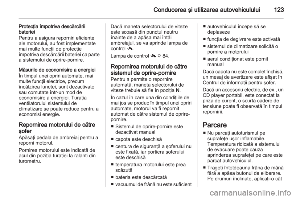 OPEL CORSA 2013  Manual de utilizare (in Romanian) 