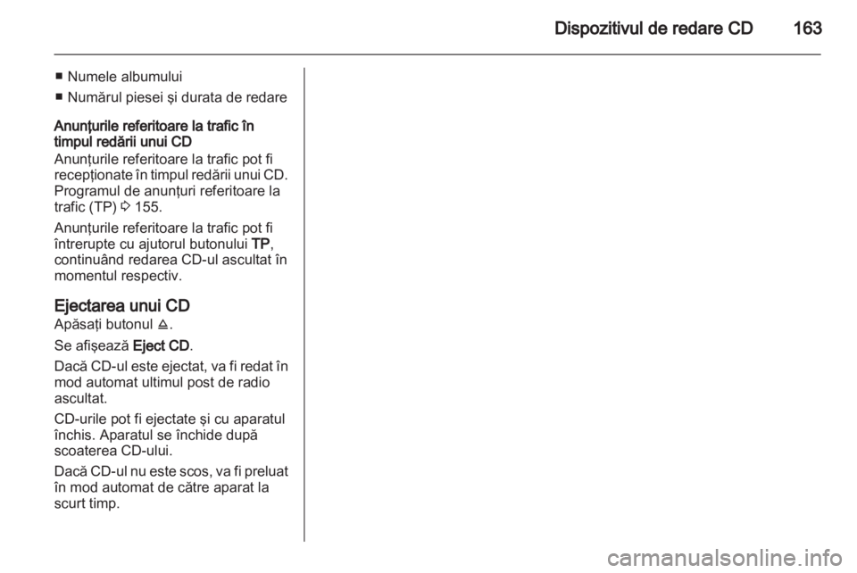 OPEL CORSA 2013.5  Manual pentru sistemul Infotainment (in Romanian) 