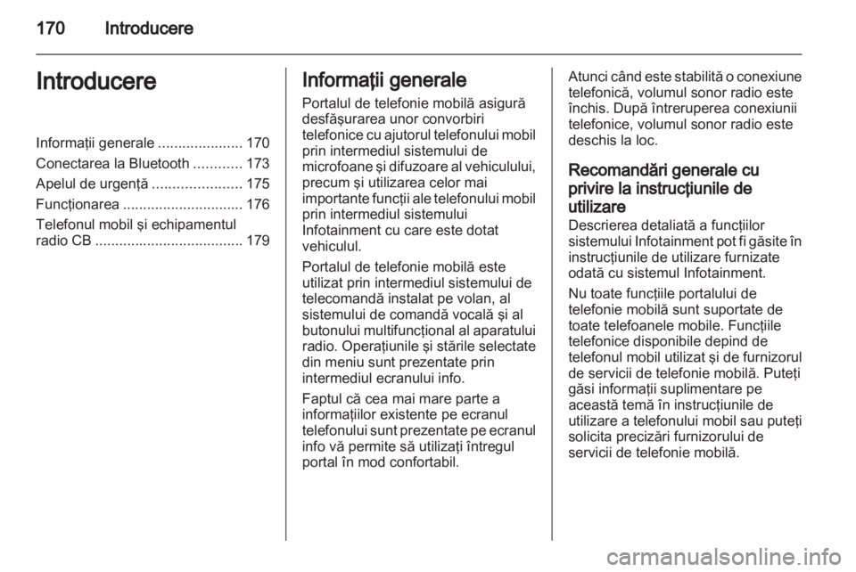 OPEL CORSA 2013.5  Manual pentru sistemul Infotainment (in Romanian) 