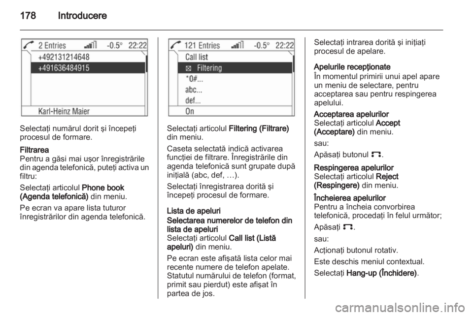 OPEL CORSA 2013.5  Manual pentru sistemul Infotainment (in Romanian) 