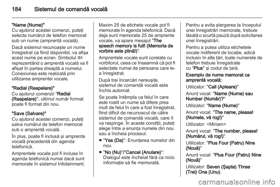 OPEL CORSA 2013.5  Manual pentru sistemul Infotainment (in Romanian) 