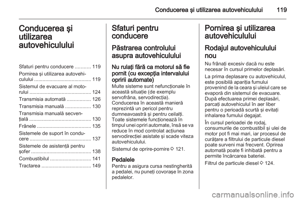 OPEL CORSA 2013.5  Manual de utilizare (in Romanian) 
