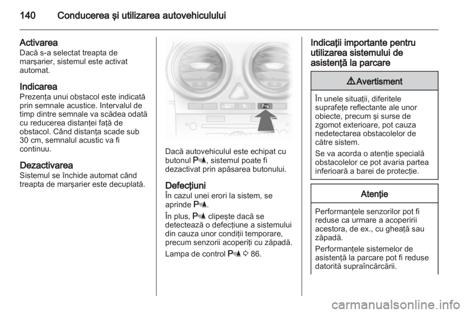 OPEL CORSA 2013.5  Manual de utilizare (in Romanian) 