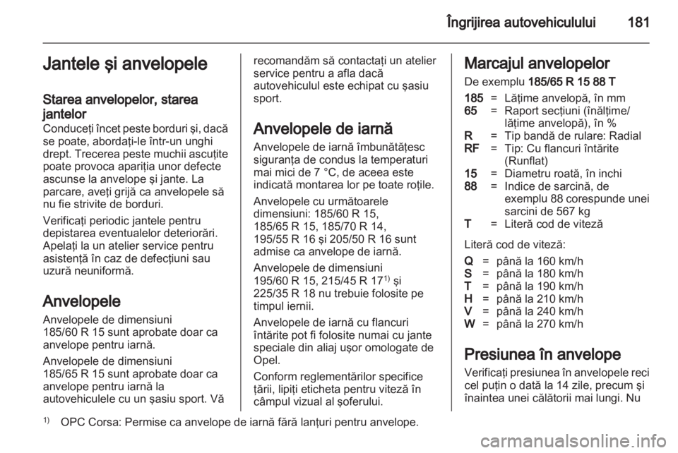 OPEL CORSA 2013.5  Manual de utilizare (in Romanian) 