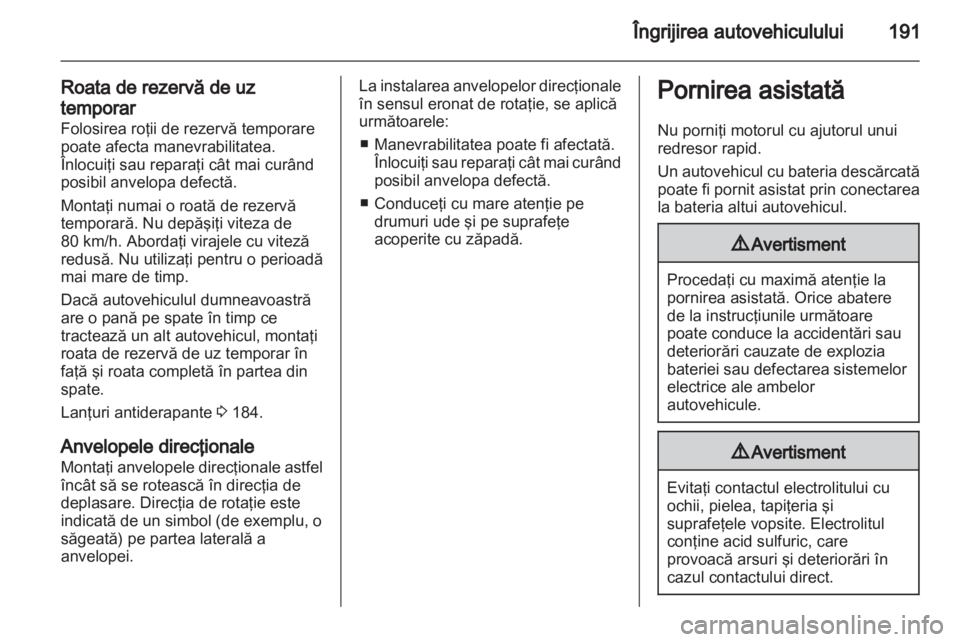 OPEL CORSA 2013.5  Manual de utilizare (in Romanian) 