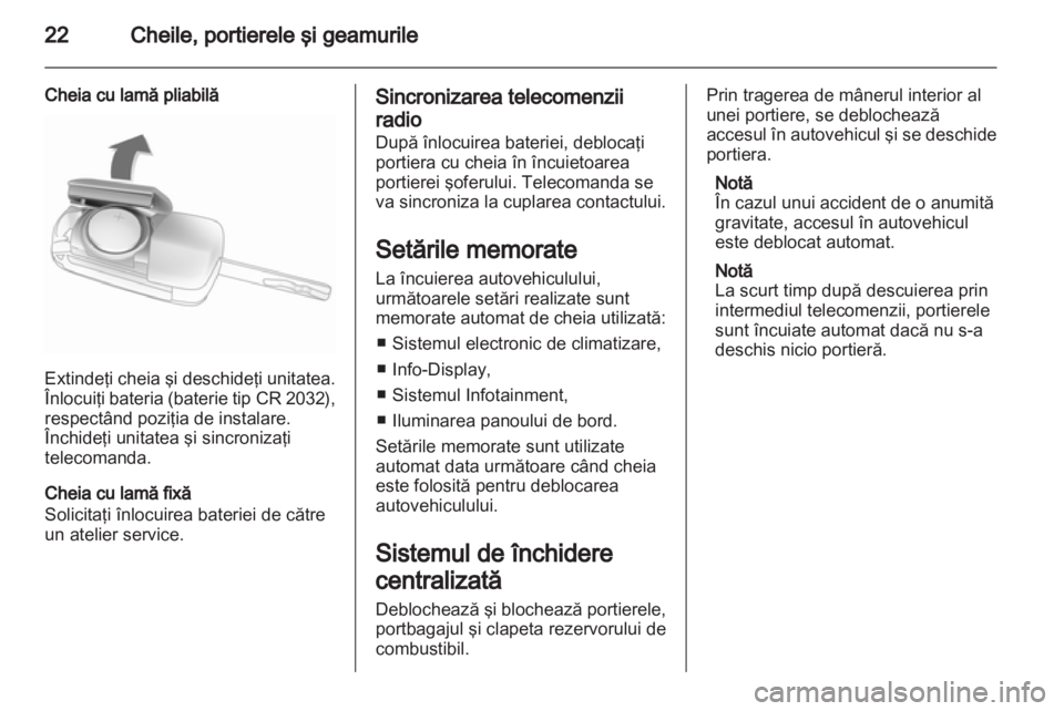 OPEL CORSA 2013.5  Manual de utilizare (in Romanian) 