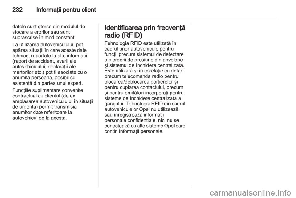OPEL CORSA 2013.5  Manual de utilizare (in Romanian) 