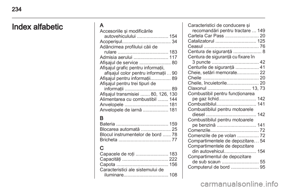 OPEL CORSA 2013.5  Manual de utilizare (in Romanian) 