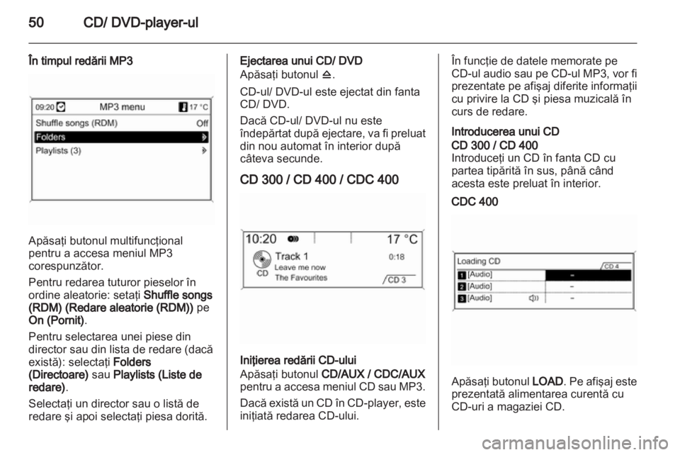 OPEL INSIGNIA 2010.5  Manual pentru sistemul Infotainment (in Romanian) 