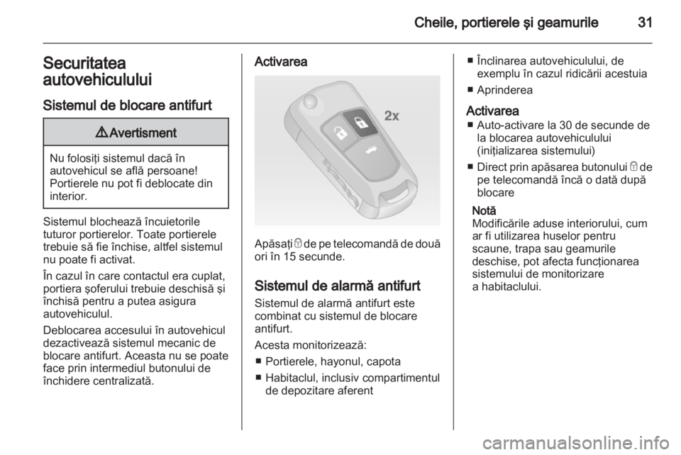 OPEL INSIGNIA 2010.5  Manual de utilizare (in Romanian) 