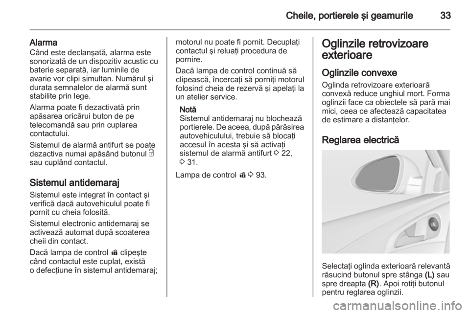 OPEL INSIGNIA 2010.5  Manual de utilizare (in Romanian) 