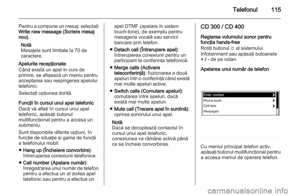 OPEL INSIGNIA 2011  Manual pentru sistemul Infotainment (in Romanian) 