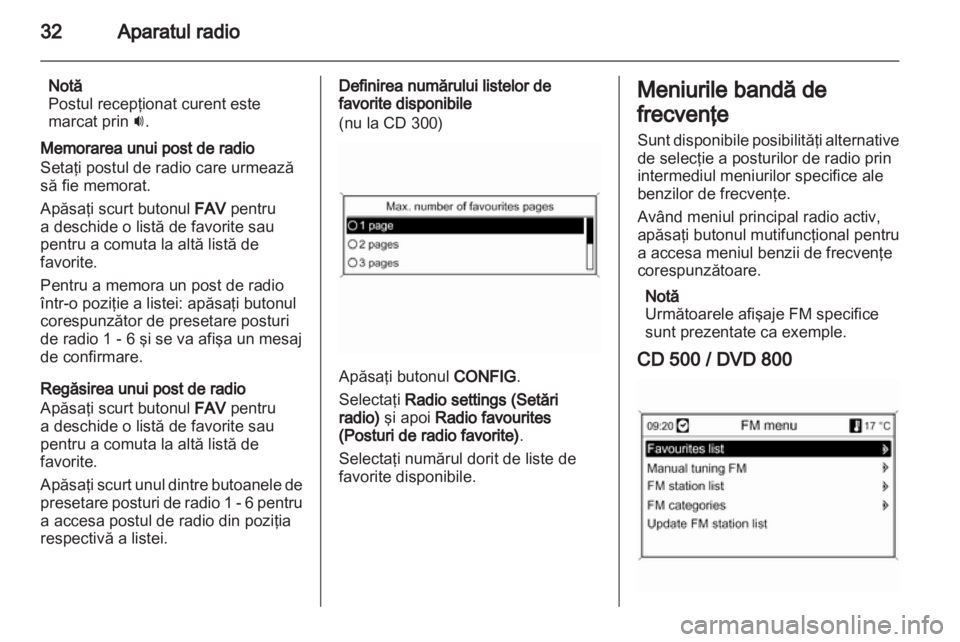 OPEL INSIGNIA 2011  Manual pentru sistemul Infotainment (in Romanian) 