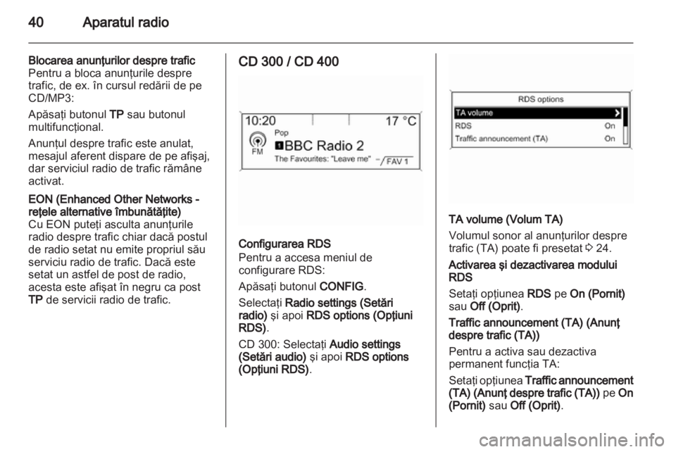 OPEL INSIGNIA 2011  Manual pentru sistemul Infotainment (in Romanian) 