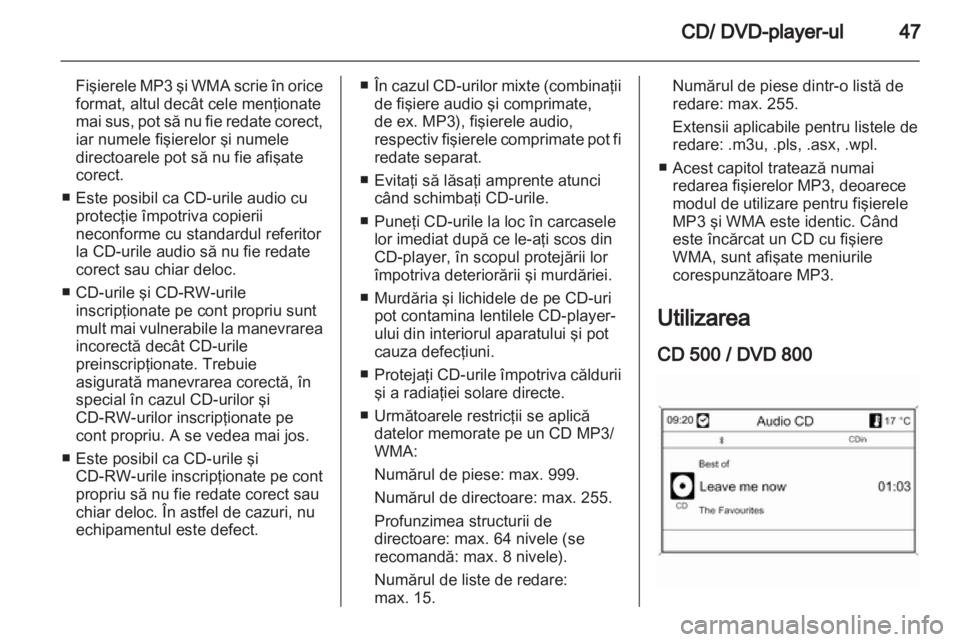 OPEL INSIGNIA 2011  Manual pentru sistemul Infotainment (in Romanian) 