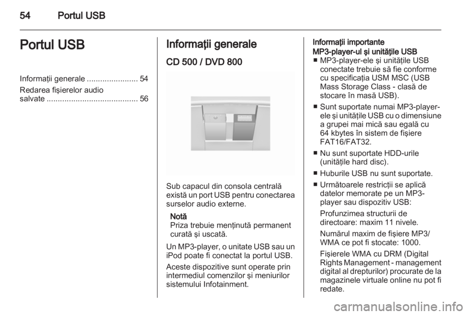 OPEL INSIGNIA 2011  Manual pentru sistemul Infotainment (in Romanian) 