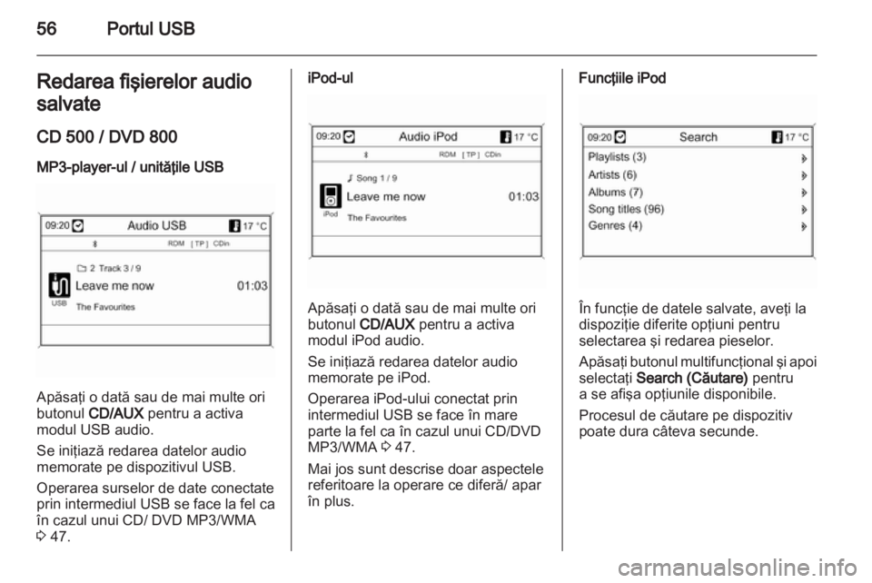 OPEL INSIGNIA 2011  Manual pentru sistemul Infotainment (in Romanian) 