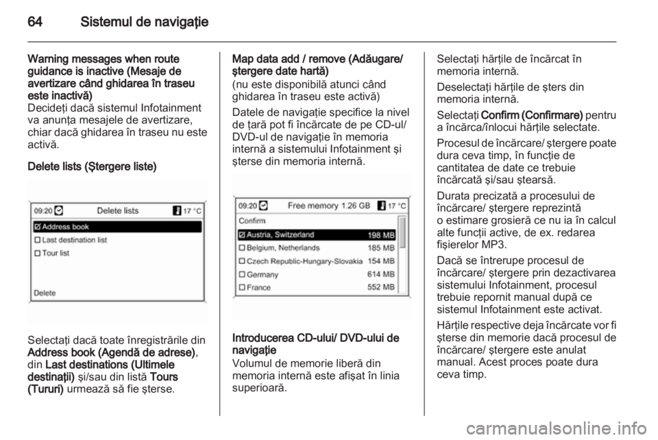 OPEL INSIGNIA 2011  Manual pentru sistemul Infotainment (in Romanian) 