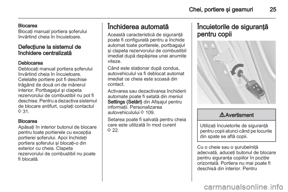 OPEL INSIGNIA 2011  Manual de utilizare (in Romanian) 