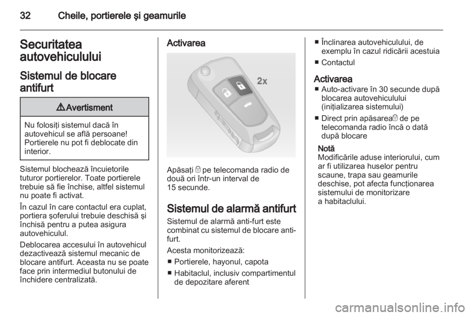 OPEL INSIGNIA 2011.5  Manual de utilizare (in Romanian) 