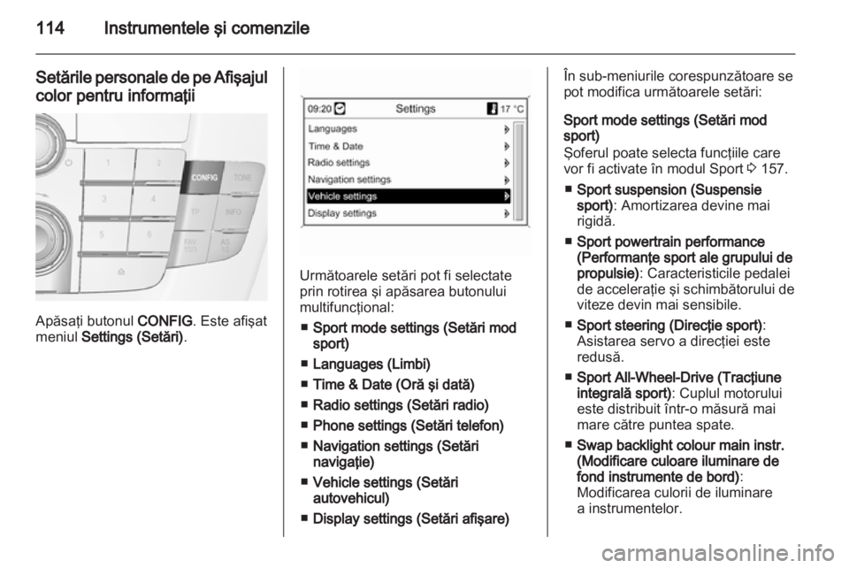 OPEL INSIGNIA 2012  Manual de utilizare (in Romanian) 