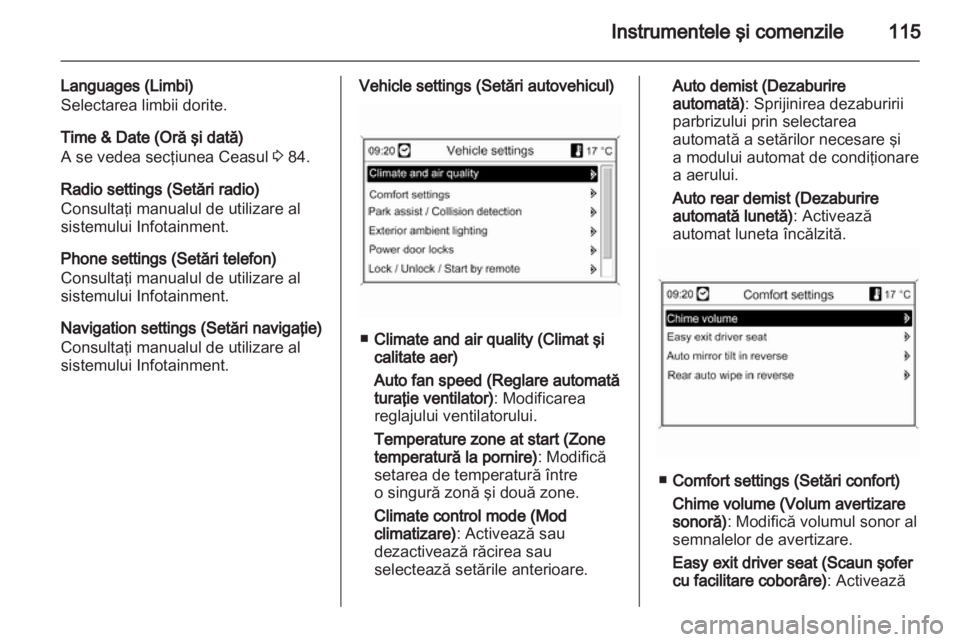 OPEL INSIGNIA 2012  Manual de utilizare (in Romanian) 