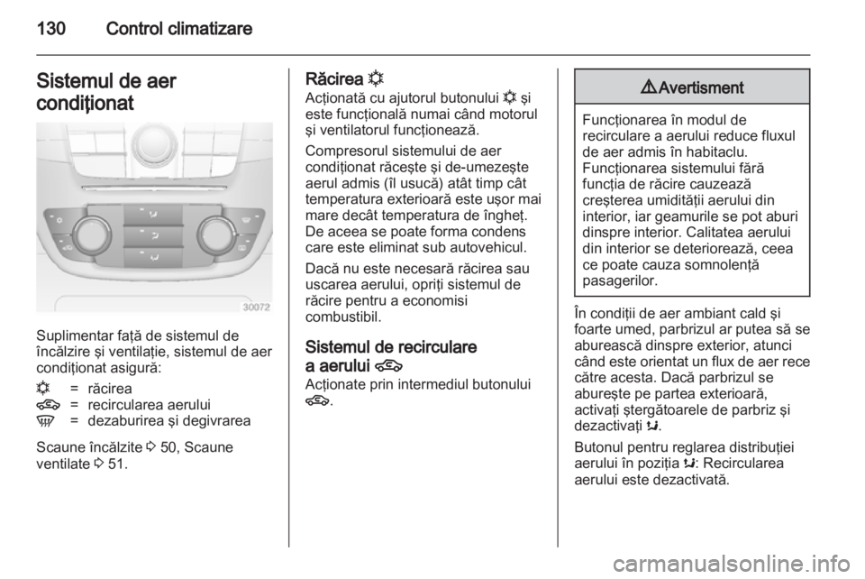 OPEL INSIGNIA 2012  Manual de utilizare (in Romanian) 
