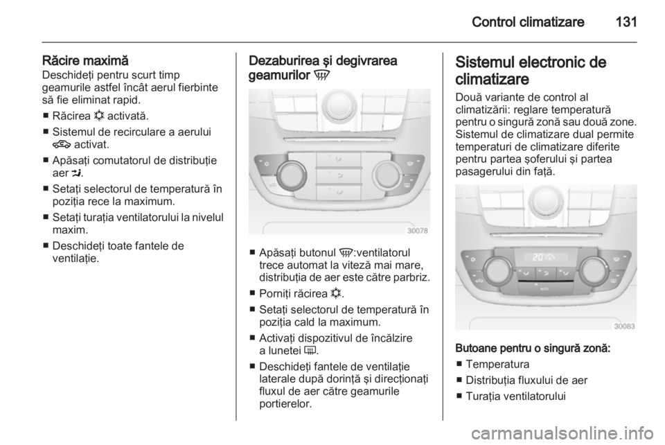 OPEL INSIGNIA 2012  Manual de utilizare (in Romanian) 