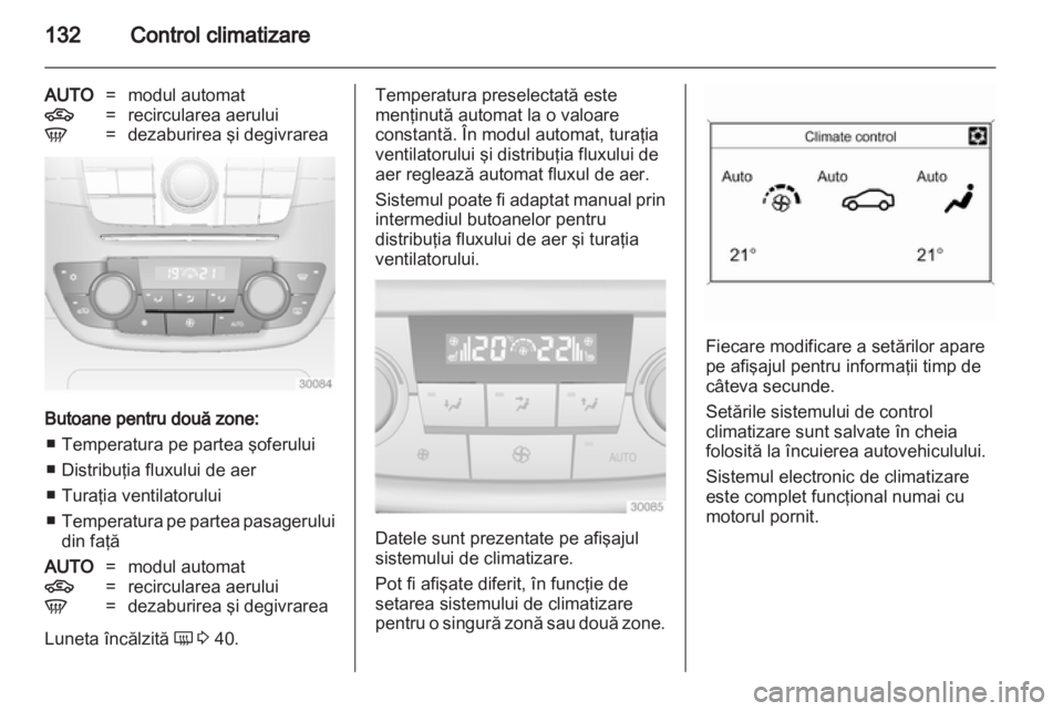OPEL INSIGNIA 2012  Manual de utilizare (in Romanian) 