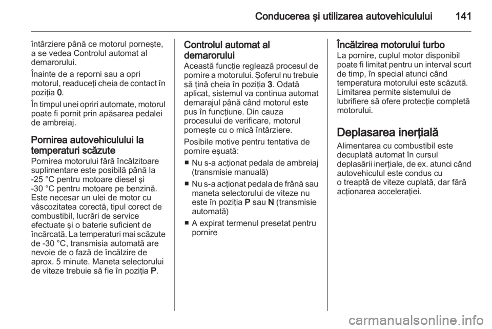 OPEL INSIGNIA 2012  Manual de utilizare (in Romanian) 