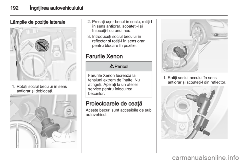 OPEL INSIGNIA 2012  Manual de utilizare (in Romanian) 