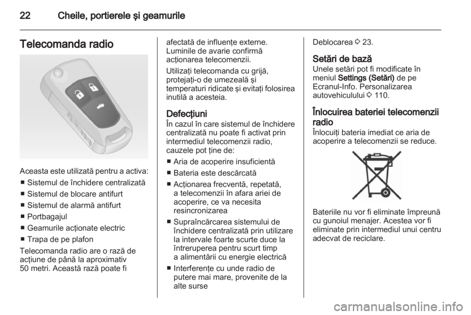 OPEL INSIGNIA 2012  Manual de utilizare (in Romanian) 