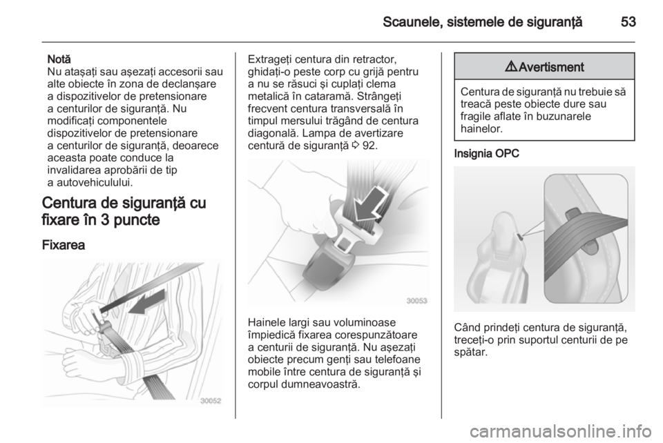OPEL INSIGNIA 2012  Manual de utilizare (in Romanian) 