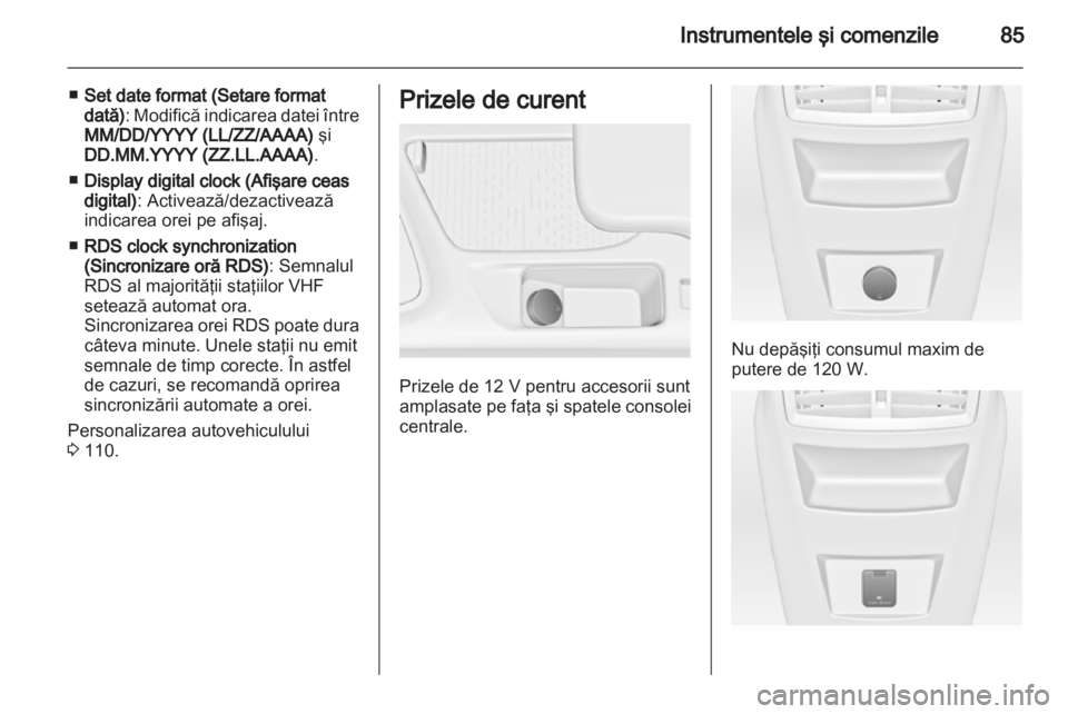 OPEL INSIGNIA 2012  Manual de utilizare (in Romanian) 