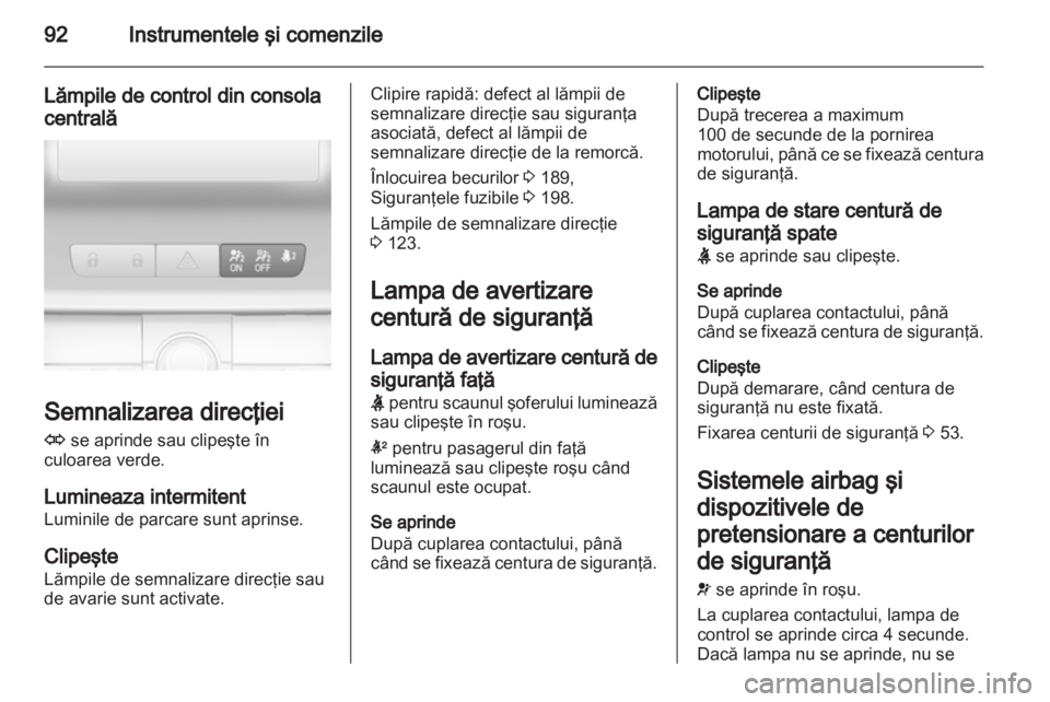 OPEL INSIGNIA 2012  Manual de utilizare (in Romanian) 