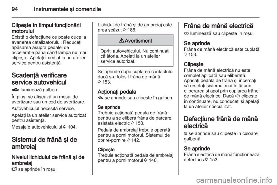 OPEL INSIGNIA 2012  Manual de utilizare (in Romanian) 